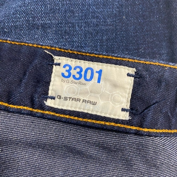 NWOT Men’s G-Star Raw 3301 Low Tapered Jeans - Picture 7 of 8